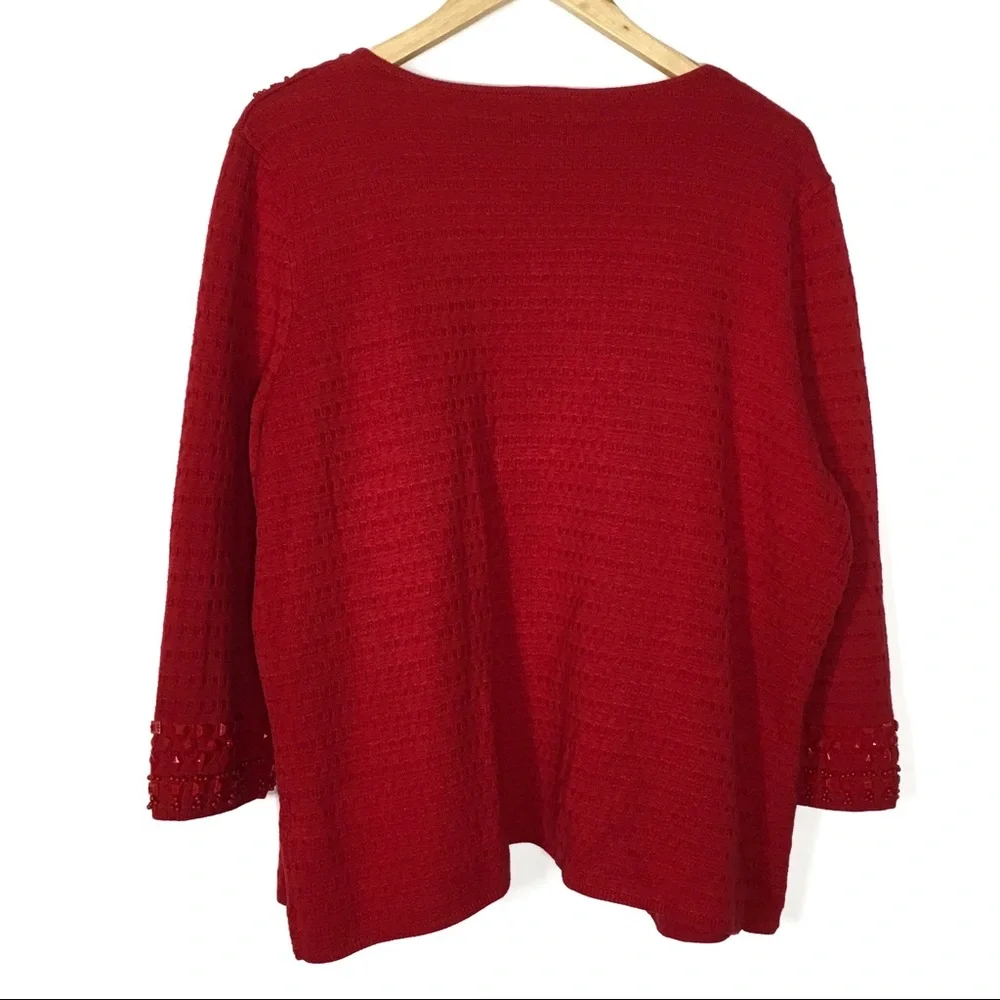 Ruby Rd Beaded Sweater. - Picture 8 of 8